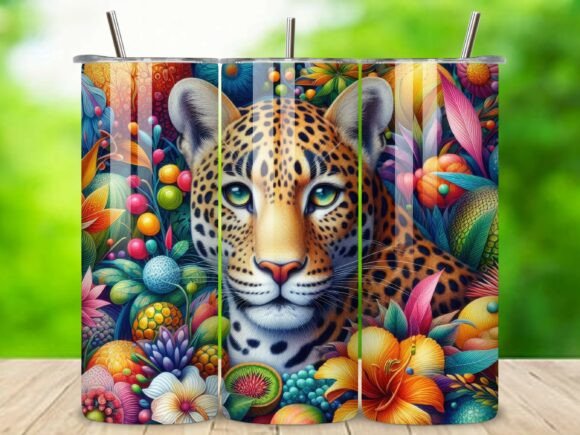 Download Jungle Theme Jaguar 20 Oz Tumbler V.7 - Premium Resources