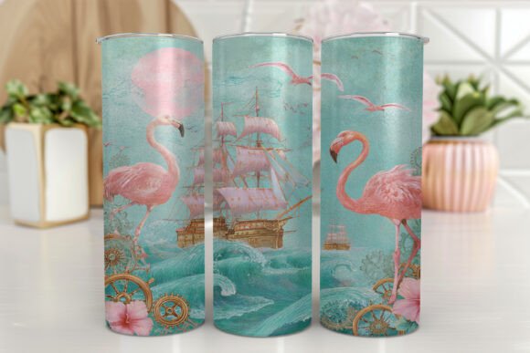 Download Flamingo Tumbler PNG Colorful Flamingos - Flamingo tumbler png Collection