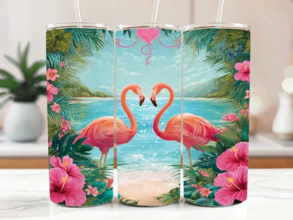 Download Alcohol Ink Flamingo Tumbler PNG 20oz - Flamingo tumbler png Collection