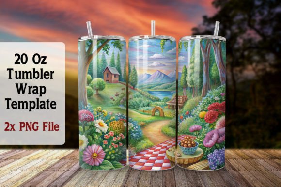 Download Summer 20oz Tumbler Wrap Sublimation PNG - Sublimation png Collection