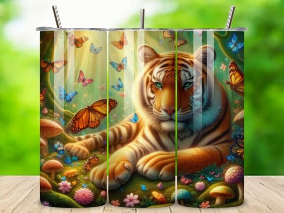 Download Jungle Theme Jaguar 20 Oz Tumbler V.2 - Premium Bundle