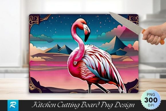 Download Flamingo Cutting Board Sublimation PNG - Sublimation png Collection