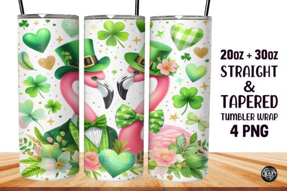 Download St Patrick's Couple Flamingo Tumbler PNG - Flamingo tumbler png Collection